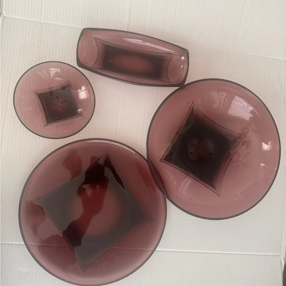 Vintage Hazel Atlas Amethyst Set